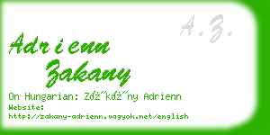 adrienn zakany business card